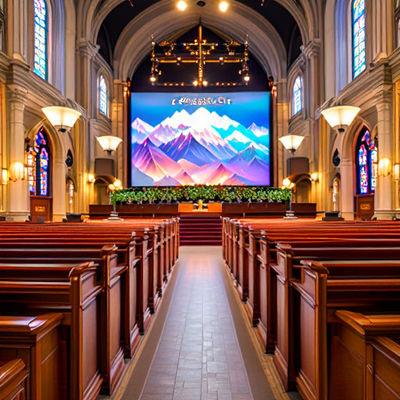 Concise Church Rental LED Screens 2mm Pixel Pitch con bassa manutenzione