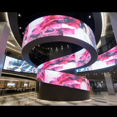 schermo a LED flessibile curvo regolabile
