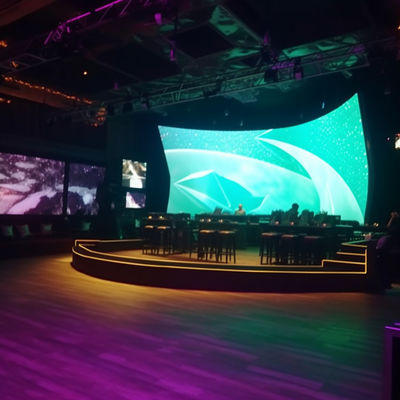 schermo video curvo personalizzato IP65 Display LED Screen P4 Indoor
