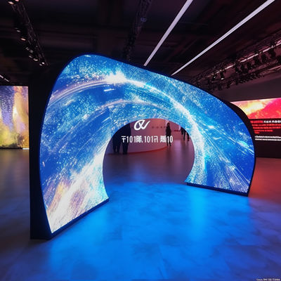P4.81 / P5 schermo a LED curvo IP65 schermo video a LED flessibile personalizzato