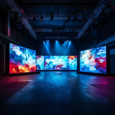 Vibrante P3.91 LED Video Wall Rental 3840Hz Alta frequenza di aggiornamento