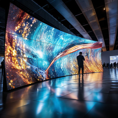 Display LED flessibile per interni con alto contrasto e luminosità