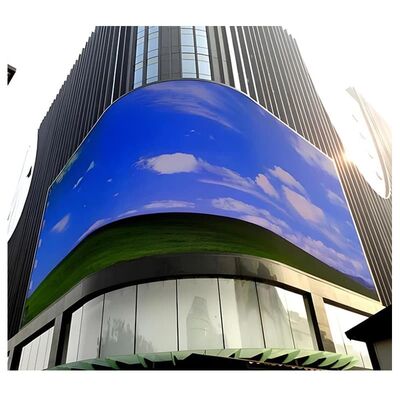 Outdoor P5 P6 Curve Display Centro commerciale Pubblicità Alto luminosità schermo LED LED impermeabile LED Billboard Giant LED Screen Outdoor