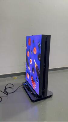 Display di manifesto a LED P2.5 pieghevole per interni 640x1920mm Display di manifesto a colori interiori Portable Led Poster Screen per centri commerciali