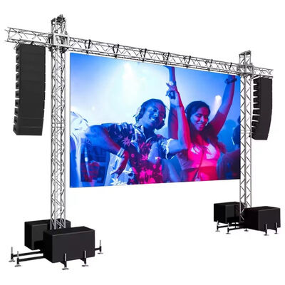 500x500mm Outdoor P4.81 LED Video Wall con resistenza all'acqua IP65 e tasso di aggiornamento 3840-7680Hz per eventi di noleggio