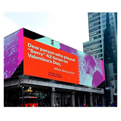 IP65 schermo LED esterno impermeabile con luminosità di 4000-5500 cd/m2 e durata di 100000 ore per la pubblicità