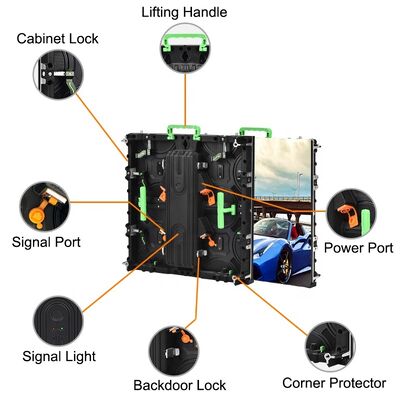 Outdoor LED Display Screen P2.604 Pixel Pitch IP65 Waterproof 3840Hz Refresh Rate for Rental Events