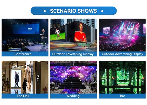 Outdoor LED Display Screen P2.604 Pixel Pitch IP65 Waterproof 3840Hz Refresh Rate for Rental Events