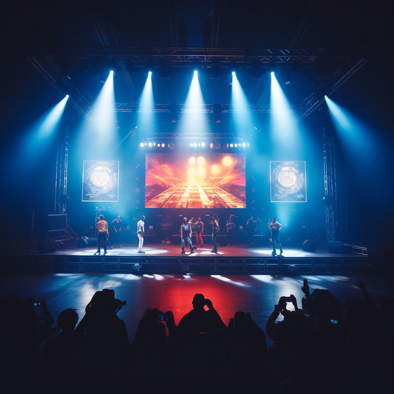 Display a LED P3.91 interno 5500-8500nit LED Video Screen per il noleggio di palcoscenico
