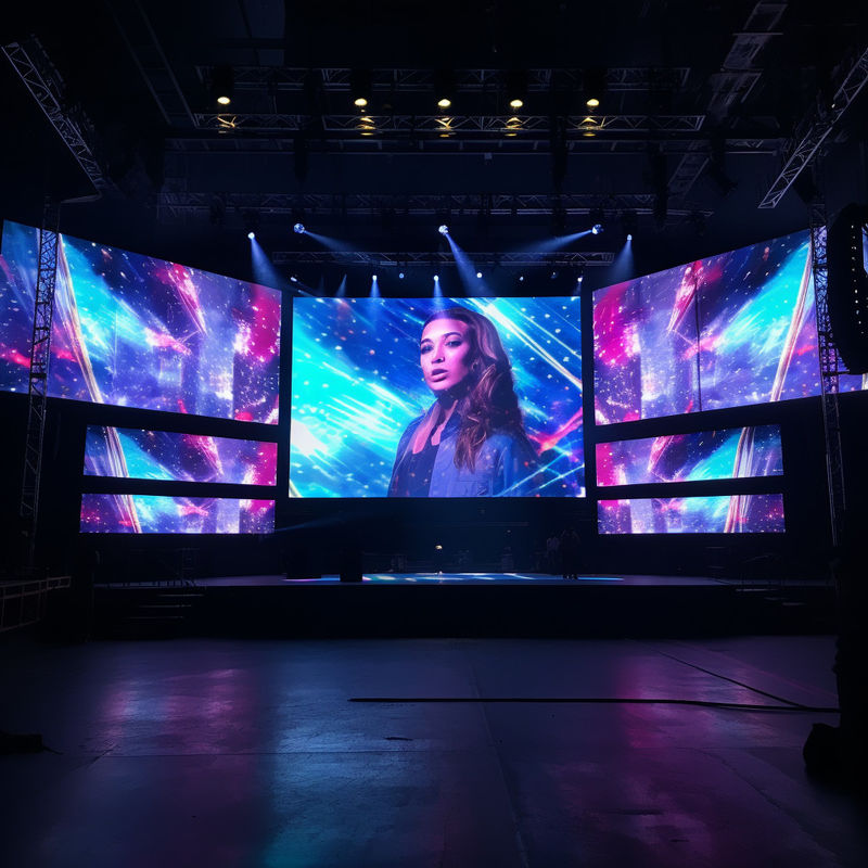 Alquiler di schermi video LED per palcoscenico interno