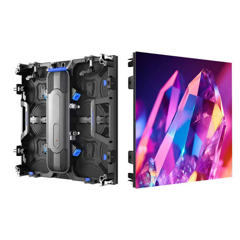 500x500mm Outdoor P4.81 LED Video Wall con resistenza all'acqua IP65 e tasso di aggiornamento 3840-7680Hz per eventi di noleggio