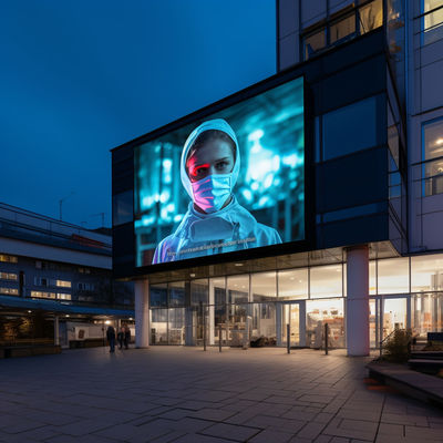 Display pubblicitario LED esterno P4 personalizzato Grande angolo di visione di 160°