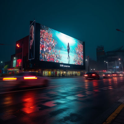 Display a LED a colori fissi P 3.91 con design elegante e leggero