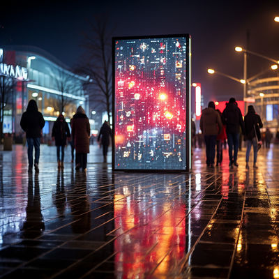 Display LED esterno P3.91 personalizzato Display LED resistente alle intemperie Risparmio energetico