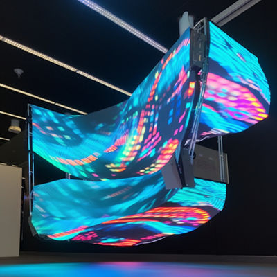 Display LED a schermo flessibile liscio Display LED irregolare all'interno