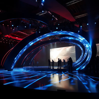 P3 - P6 schermo a LED curvo all'esterno con scala di grigio a 14 bit