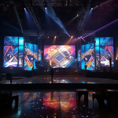 P6 LED Video Wall Noleggio Per Eventi resistente alle intemperie Risoluzione 3840 X 2160