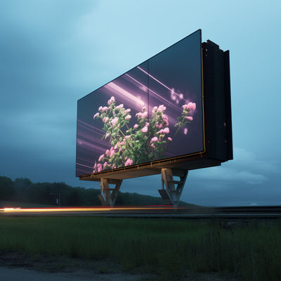 6500K Outdoor LED Digital Signage Displays Billboard Rating IP65