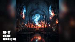 Display LED da chiesa 3 mm P3 16,7 milioni di colori